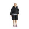1/12 Action Figure Clothes,Jacket Coat,T Shirt and Shorts for 6 inch Action Figures,1:12 Scale Miniature Clothing,Jacket Coat Suits (Black Jacket Suits) view 1