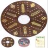 20 inch Marble Board Game, Fast Track Wahoo Board Game,Double-Sided Wooden Board for 4 or 6 Players with 24 Marbles& 2 Dices view 1