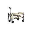 FTYWKXJVR Portable Big Tank Wheels Beach Wagon All-Steel Thickened Heavy Duty Foldable Wagon Large Capacity Cart Shopping Trolleys Cart(Beige Quality Style) view 1