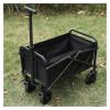 FTYWKXJVR Portable Big Tank Wheels Beach Wagon All-Steel Thickened Heavy Duty Foldable Wagon Large Capacity Cart Shopping Trolleys Cart(Beige Quality Style) view 4