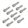 10pcs M3x12mm M4x12mm Screw Set Bumper Pin Screws Middle Axle Bolt For 1 10 Scale RC Crawler Car Models Compatible With Various 1 10 RC Vehicles(10PCS M4) view 1