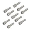 10pcs M3x12mm M4x12mm Screw Set Bumper Pin Screws Middle Axle Bolt For 1 10 Scale RC Crawler Car Models Compatible With Various 1 10 RC Vehicles(10PCS M4) view 2