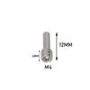 10pcs M3x12mm M4x12mm Screw Set Bumper Pin Screws Middle Axle Bolt For 1 10 Scale RC Crawler Car Models Compatible With Various 1 10 RC Vehicles(10PCS M4) view 3