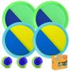 Aunnitery Outdoor Games - Beach Toys, Toss and Ball Set with 4 Paddles and 3 Balls, Perfect Yard Games Sets, Playground Sets for Backyards Easter Birthday for Kids/Adults/Family (Green) view 1