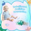 WAYPIN SION Crawling Dancing Octopus Toy for Kids  Rechargeable Interactive Sensory Toy with LED Lights & Music,Fun Tummy Time Gift for Birthdays & Holidays (Green) view 4