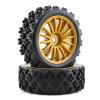 Compatible with Tamiya XV-01 XV01 TA06 for TT-01 for TT-02 for PTG-2 1/10 RC Car Upgrades Parts Accessories 4Pcs Rubber Tire Wheel Tyres RC Car Tyre Hub Wheels view 3