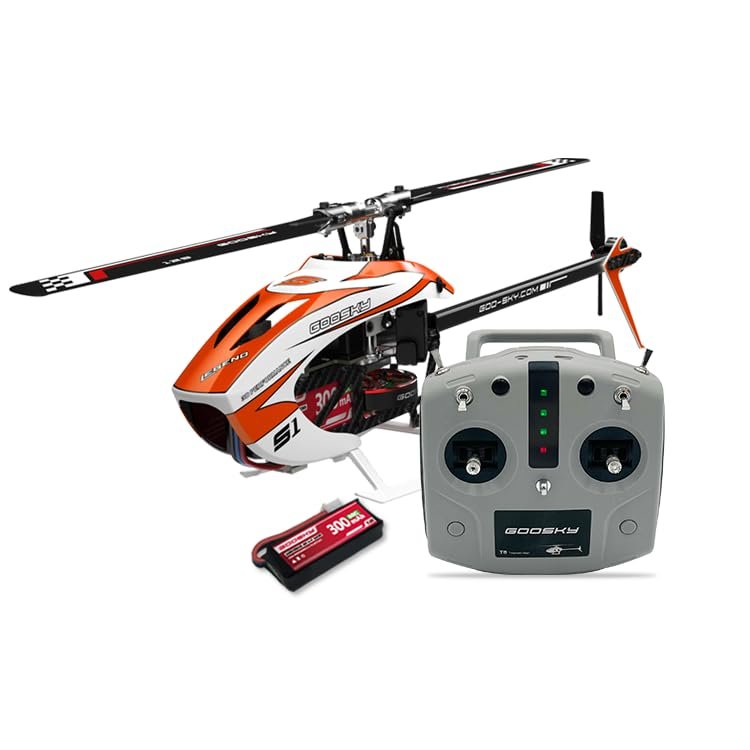 Actualia GOOSKY S1 RC Helicopter, 2.4G Dual Brushless Carbon Fiber Frame GTS Flight System Simulation Helicopter Model, 3D Stunt RC Aircraft for Adults (RTF)