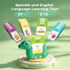 Bilingual Spanish and English Talking Flash Cards for Toddlers 1-3, Montessori Learning Toys with 31 Themes, Pocket Speech Toys for Language Development, Speech Therapy Toys, Sensory Learning view 2
