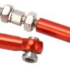 2PCS RC Steering Link Rod Servo Pull Linkage Arm Aluminium Alloy RC Car Parts for MJX 14210 14209 16208 16209 1/14 (Red) view 4