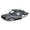 1/10 RC Hard Shell Cab & Back-Half Cage Body Shell Kit for 1/10 RC Crawler TRX4 SCX10 90046 AT4 GEN 8 Scout II,313mm Wheelbase Cherokee Upgrade and Modify (Silver Gray) view 1