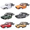 1/10 RC Hard Shell Cab & Back-Half Cage Body Shell Kit for 1/10 RC Crawler TRX4 SCX10 90046 AT4 GEN 8 Scout II,313mm Wheelbase Cherokee Upgrade and Modify (Silver Gray) view 2