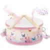 Boao 1 PC Kids Drum Set, 8 Inch Toddler Drum Wooden Toy with Adjustable Strap and 2 Drumsticks, Educational Sensory Musical Instrument for Toddlers Kid Baby Boys Girls Gift(Butterfly) view 1