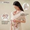 Konny Baby Carrier Flex AirMesh with Head Support - Adjustable, Easy to Wear, Hands-Free Breathable Baby Wrap Sling, Perfect for Newborn Babies Essentials up to 44 lbs (XS-XL) - Pale Pink view 2