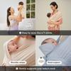 Konny Baby Carrier Flex AirMesh with Head Support - Adjustable, Easy to Wear, Hands-Free Breathable Baby Wrap Sling, Perfect for Newborn Babies Essentials up to 44 lbs (XS-XL) - Pale Pink view 3