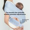 Konny Baby Carrier Flex AirMesh with Head Support - Adjustable, Easy to Wear, Hands-Free Breathable Baby Wrap Sling, Perfect for Newborn Babies Essentials up to 44 lbs (XS-XL) - Pale Pink view 4