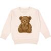 inktastic Teddy Bear Vintage Toddler Sweatshirt 2T Natural Heather 4653c view 1