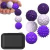 BUSOHA Silicone Fidget Balls - 6 Pack New Grade Fidget Toys Stress Balls for Adults Sensory Stone Travel Toys for Calming,Autism and ADHD,Gifts for Teens view 1