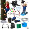 Dollate 200FT Zip Lines for Kids and Adults Outdoor: 400LBS Capacity Updated Removable Design Trolley,Safety Harness,Thickened Seat,Quick Tighten Zipline Kits for Backyard view 1