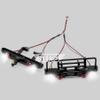 37g Front and 26g Rear Bumper - CNC Aluminum Bumper with Light for 1/18 RC Crawler TRX4M Defender Upgrade (A) view 4