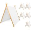 Wesnoy 6 Pack Teepee Tents Bulk, Sleepover Play Tents Washable Foldable Teepee Shelter for Indoor Outdoor Slumber Pajama Party(White) view 1