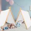 Wesnoy 6 Pack Teepee Tents Bulk, Sleepover Play Tents Washable Foldable Teepee Shelter for Indoor Outdoor Slumber Pajama Party(White) view 4