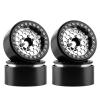 DashRC 1.9 Aluminum Beadlock Wheels, 12mm Hex RC Wheel Rims for RC Crawlers TRX4 SCX10 VS4-10 Gen7 Gen8 MST CFX Upgrades (Grey Titanium) view 1