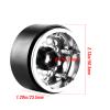 DashRC 1.9 Aluminum Beadlock Wheels, 12mm Hex RC Wheel Rims for RC Crawlers TRX4 SCX10 VS4-10 Gen7 Gen8 MST CFX Upgrades (Grey Titanium) view 3