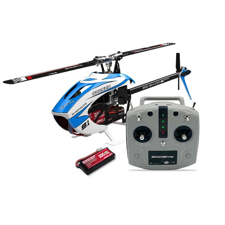 Actualia GOOSKY S1 RC Helicopter, 2.4G Dual Brushless Carbon Fiber Frame GTS Flight System Simulation Helicopter Model, 3D Stunt RC Aircraft for Adults (RTF)