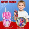 3 Pack Walkie Talkies for Kids, Spider Toys 2 Pack Outdoor 2 Way Radio Toy Gifts Camping Brithday Gift Walkie Talkies for 3 4 5 6 7 8 9 10 Year Old Boys view 4