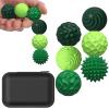 BUSOHA Silicone Fidget Balls - 6 Pack New Grade Fidget Toys Stress Balls for Adults Sensory Stone Travel Toys for Calming,Autism and ADHD,Gifts for Teens view 1