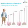 Toddler Cleaning Toy Set -28'' Kids Mini Broom and Dustpan, Toddler Household Helper, Parent-Child Interactive Play Cleaning Tool, Cute Cartoon Design, Small Safe Corner Broom (Pink) view 4
