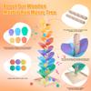 Marble Run Wood Ball Drop Toy for Kids 3-5 Toddlers Wooden Musical Tree Set Ball Run Toys for 4-8 8-12 Years Old Marble Tree Montessori Toys Christmas Birthday Gift (1.1inch Balls) view 3