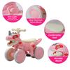 VIZZTY Dinosaur Balance Bike for 1-3 Year Olds, Toddler 4-Wheel No-Pedal Walker Scooter with Music & Mist Spray Effects, ASTM Certified First Birthday Gift for Boys & Girls (Pink) view 3