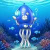 SWTOIPIG Electric Dancing Octopus Toy with Led Light and Music, Kids Electric Crawling Octopus Tummy Time Toy, Rechargeable Interactive Sensory Toys, for Christmas Birthday Gift (Blue) view 1