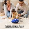 SWTOIPIG Electric Dancing Octopus Toy with Led Light and Music, Kids Electric Crawling Octopus Tummy Time Toy, Rechargeable Interactive Sensory Toys, for Christmas Birthday Gift (Blue) view 2