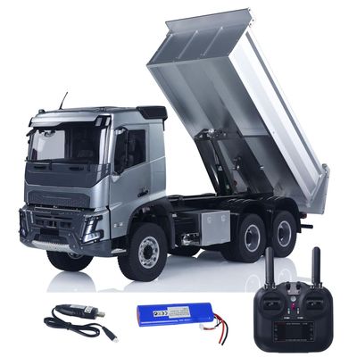 wheelfun DoubleE E015 001 1/14 RC Dump Truck 6X4 Electric Lifting Remote Control Tipper Metal Drive Shafts Chassis Model Vehicle RTR Hobby Grade Model