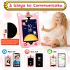 ele ELEOPTION 4G Smart Phone for Kids Toys with SIM Card, Touchscreen Toy Phone Interactive GPS Cell Phone for 3 4 5 6 7 8 9 10 Year Old Girls Boys Christmas Birthday Calling Smartphone Gifts Pink view 3