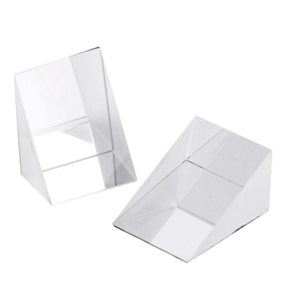 Glass Right Angles Triangle Prisms - Coated Reflecting Prismss, Right Anglee Prismm Mirro | Glass Rightts Angless Triangle Prissm for Precision Instruments Excellent, Light Refractio