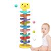 Ball Ramp Tower - Rolling Drop Slide, Stackable Ramp Set | Interactive Tiered Track Learning Toy, Colorful Educational Play Structure with Motion Based Activity for Development Kids Fun view 1