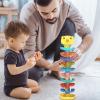 Ball Ramp Tower - Rolling Drop Slide, Stackable Ramp Set | Interactive Tiered Track Learning Toy, Colorful Educational Play Structure with Motion Based Activity for Development Kids Fun view 3