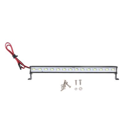 RC Car LED Light Bar Premium Aluminum Alloy High Brightness LED Strip Lamp Universal 14 LED Roof Light for Axial Scx6 Model Car 180mm