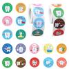 1000pcs Dental Stickers, 1.5in Round Cute Dentist Decals Tooth Fairy Stickers Reward Prize for Kids Fun Dental Decorations for Notebook Laptop Water Bottle (Style 1) view 1