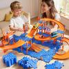 NIPLOOOW Puzzle Race Car Track Set for Kids 3-5, Floor Puzzle Track Car Set, Toddler Toys for 3 4 5 6 Years Old Boys, Toys Gift for Kids Boys Girls Age 3 4 5 6 7 8 Years Old view 4