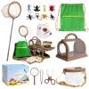 CUUCUVA Bug Catcher Kit for Kids Outdoor Explorer Kit with Insect Cage, Observation Box, Magnifying Glass, 8 Toy Bugs, Net & 10 Cards, STEM Educational Toys Gifting for Boys & Girls Ages 3+ view 1