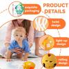 bcgwyep Dancing Octopus Baby Toy  USB Rechargeable Electric Crawling Tummy Time Toy, Magical Musical Squid with LED Lights, Music & Obstacle Avoidance  Birthday Gift for Kids Ages 3Y+ (Yellow) view 3