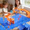 NIPLOOOW Puzzle Race Car Track Set for Kids 3-5, Floor Puzzle Track Car Set, Toddler Toys for 3 4 5 6 Years Old Boys, Toys Gift for Kids Boys Girls Age 3 4 5 6 7 8 Years Old view 4