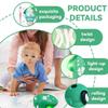 bcgwyep Dancing Octopus Baby Toy  USB Rechargeable Electric Crawling Tummy Time Toy, Magical Musical Squid with LED Lights, Music & Obstacle Avoidance  Birthday Gift for Kids Ages 3Y+ (Green) view 3
