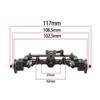 Clxdq-718 All Brass SCX24 Portal Axle with Heavy Brass Weights for 1/24 RC Crawler Axial SCX24 90081 C10 Jeep Gladiator Bronco (Front axle) view 2