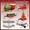 Christmas Train Set for Kids, Electric Train Toy with Light and Sound, DIY Building Train Tracks for Boys Ages 4-8, Classic Model Trains Gifts for Toddler 3 4 5 6 7 8 Years Old view 3