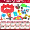 12 Pack Christmas No-Snap Party Table Favors, Christmas Table Favor with Party Hat, Joke & Little Gifts Inside for Kids and Adults, Xmas Table Decorations Seasonal Holiday Dinner Traditions Supplies view 2